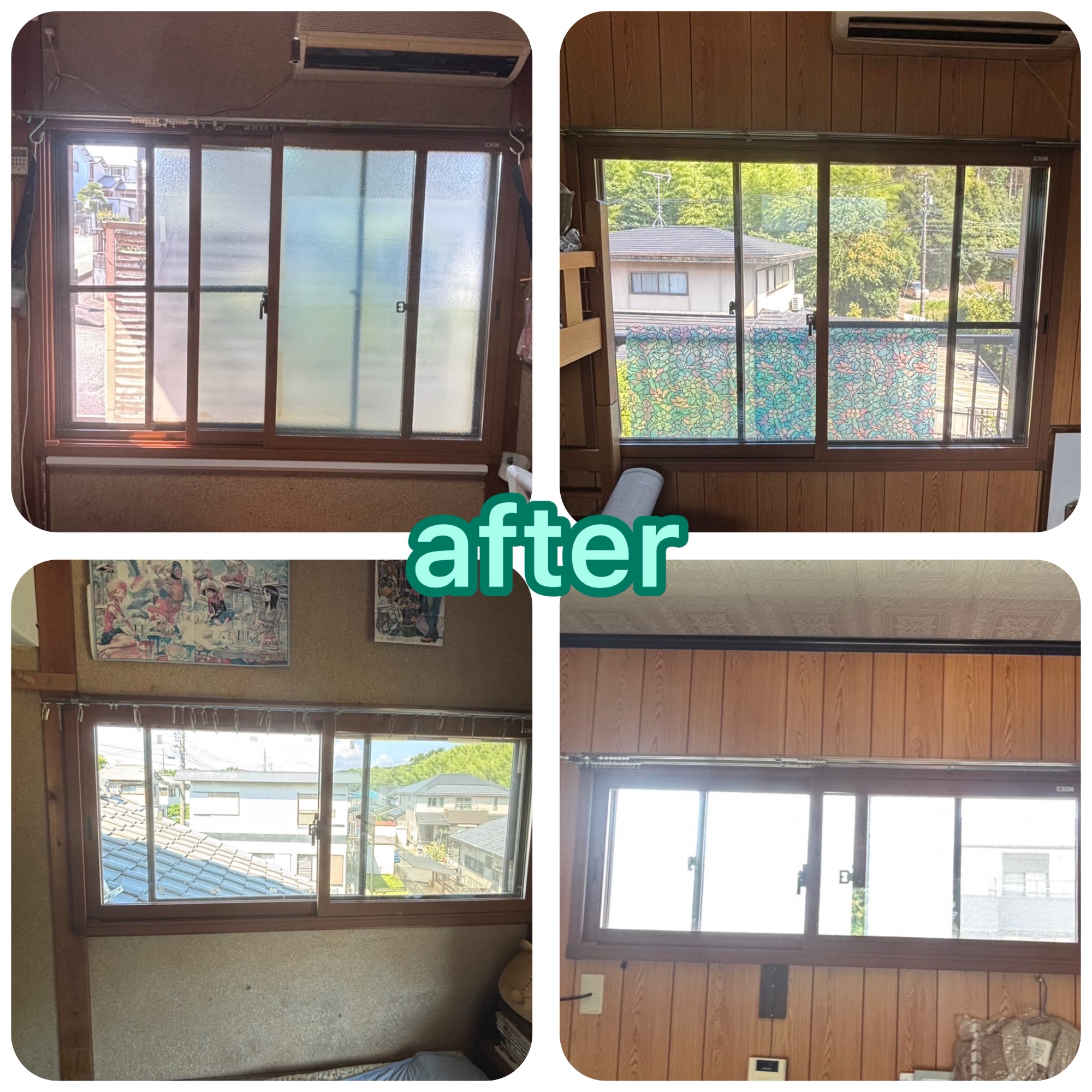 6窓の内窓の取付けをさせていただきました。